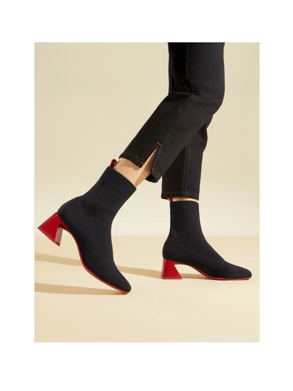 LIKE NEW Vivaia Regina Pro square toe block heel booties